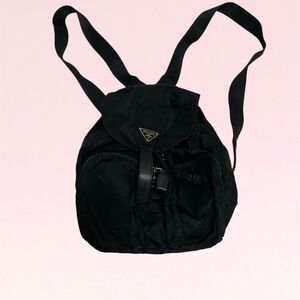 Prada Elegant Black Backpack